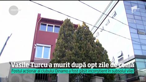 Vasile Turcu a murit noaptea trecută în spitalul Floreasca din Capitală, după opt zile de comă profundă