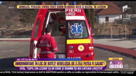 În loc să facă botezul fiului, au făcut înmormântarea lui! Bebeluşul de 3 zile putea fi salvat