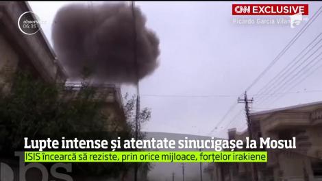 Un atentat sinucigaş al ISIS, surprins de un jurnalist independent la Mosul