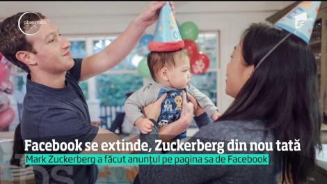 Mark Zuckerberg va fi tată pentru a doua oară