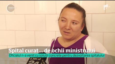 Spitalul Judeţean din Călăraşi, curat doar când vine în vizită Ministrul Sănătăţii!