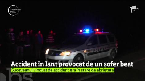 Un carambol violent s-a încheiat cu intervenţia mascaţilor pe un drum din Suceava