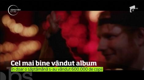 Ed Sheeran are cel mai bine vândut album lansat de către un bărbat