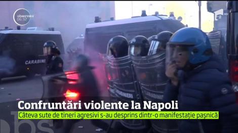 Confruntări violente la Napoli
