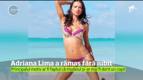 Adriana Lima a rămas fără iubit