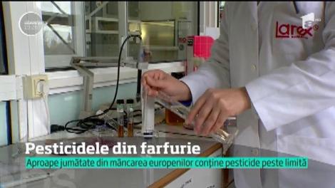 Aproape jumătate din mâncarea europenilor conține pesticide peste limită