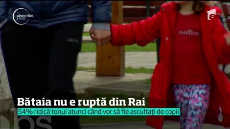 Un părinte din trei încă mai foloseşte pedeapsa ca metodă de educare