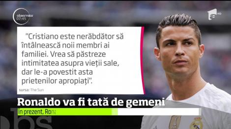 Cristiano Ronaldo se pregateste sa fie din nou tată