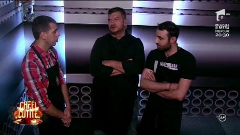 Surpriză uriașă! Cei trei muschetari au luat cu asalt platoul "Chefi la cuțite"!