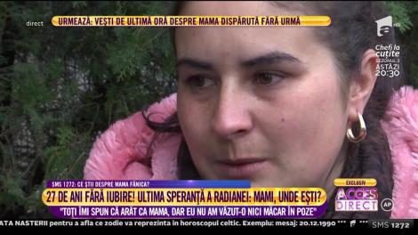 Ai puterea să nu plângi? Radiana, tânăra părăsită de cea care i-a dat viață: "Toți îmi spun că arăt ca mama, dar eu nu am văzut-o nici măcar în poze"