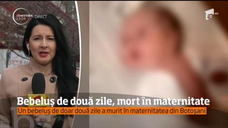Un bebeluș de doar două zile a murit în maternitatea din Botoșani