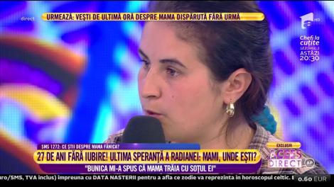 Radiana, tânăra părăsită de mamă: "Bunica a refuzat să mă dea la casa de copii. Cerea mâncare pentru mine"