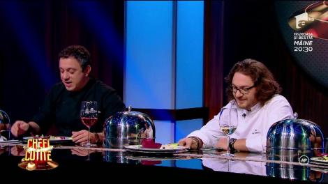 Chefii, intrigă și gelozie. Chef Cătălin Scărlătescu: ”Conclăniți ca două cloști!”