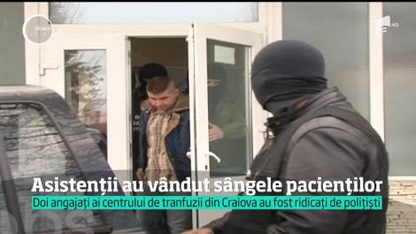 Asistrenți de la Centrul de Transfuzii din Craiova, acuzați că vindeau sânge
