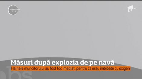 Muncitorul din Galaţi, rănit grav în timp ce repara o navă, a fost transportat la Spitalul de Arşi din Bucureşti!