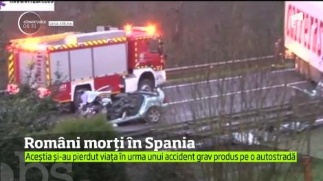 Doi români şi un cetăţean spaniol şi-au pierdut viaţa, în urma unui grav accident de circulaţie, produsi pe o autostradă din nordul Spaniei