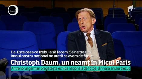 Cum s-a adaptat în România, Christoph Daum, selecționerul al naționalei de fotbal. S-a îndrăgostit de muzica noastră, de ciorba de perișoare, dar gropile din asfalt îi dau bătăi de cap