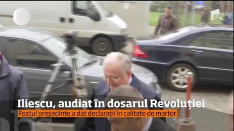 Fostul preşedinte Ion Iliescu a fost audiat în dosarul Revoluţiei