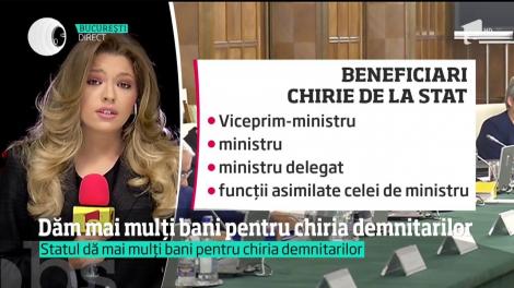 Guvernul dă și mai mulţi bani pentru chiria demnitarilor