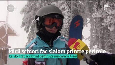 Micii schiori, slalom în afara pârtiilor, printre copaci şi prăpăstii