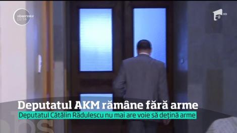 Deputatul PSD Cătălin Rădulescu a rămas fără arme
