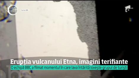 Erupţia vulcanului Etna, imagini terifiante! Clipele de groază au fost filmate!