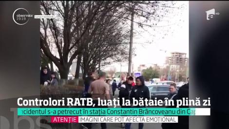 Controlori RATB, luați la bătaie în plină zi