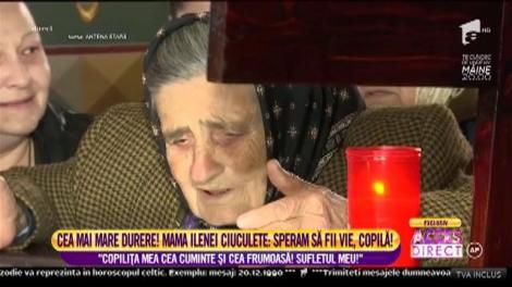 Mama Ilenei Ciuculete, durere fără margini: ”Copilița mea cea cuminte și cea frumoasă! Sufletul meu!”