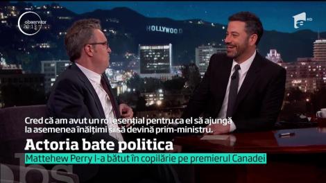 Matthew Perry, actorul din serialul "Friends", l-a bătut prim-ministrul Canadei!