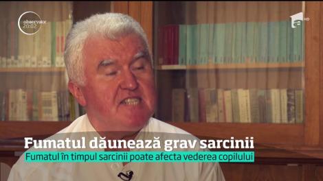 Studiu. Fumatul în timpul sarcinii poate afecta vederea copilului, dar şi dezvoltarea lui ulterioară