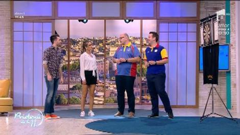 Talentații de la 11! Diana Munteanu şi Florin Ristei, joc de darts pentru "profesioniști". Au ochit și au lovit