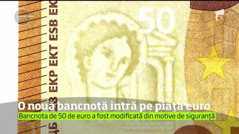 Noua bancnotă de 50 de euro a fost prezentat la Banca Federală a Germaniei din Frankfurt