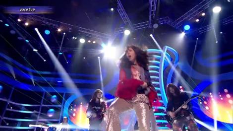 Sore a bifat un travesti excepțional! "Living on the edge" a lui Steven Tyler de la ”Aerosmith” a răsunat pe scenă: ”Bravo, fată!”