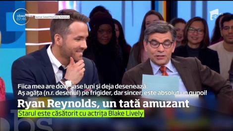 Ryan Reynolds, un tătic amuzant: ”Mai bine aş bea un bol cu rabie lichidă în clocot, decât să mă urc în avion cu cei doi copii ai mei”
