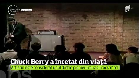 Legendarul rocker Chuck Berry a încetat din la vârsta de 90 de ani