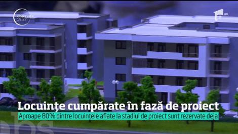 Foarte mulţi români îşi cumpără locuinţele în faza de proiect