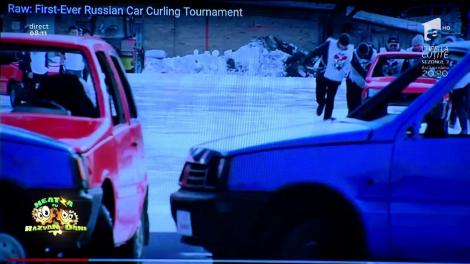 Smiley News: Genial sau ce?! Primul tuneu de curling cu mașini - sportul pe care nu ai voie să îl practici... treaz