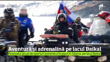 Festivalul anual de sporturi extreme a început în Siberia, pe lacul Baikal