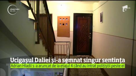 Ucigașul Daliei și-a semnat singur sentința. Adrian Hiadii s-a aruncat de la etajul 4 când au intrat polițiștii peste el