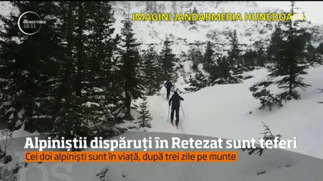 Cei doi alpinişti dispăruţi sâmbătă în Retezat sunt în viaţă!