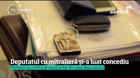 Cătălin Rădulescu, deputatul cu arma în mână, şi-a luat concediu. A depus cererea la Cameră şi spune că trebuie să-şi facă analizele în străinătate