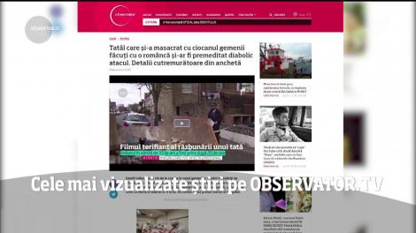 Cele mai vizualizate știri pe Observator.TV