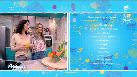 Andreea Moldovan gătește - "Thai noodles cu legume"