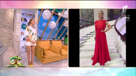 Nu ai cum să nu râzi! Ținuta Flaviei Mihășan de la un eveniment monden, comentată de Dani Oțil: ”Nebunie, nebunie! Cât a stat amărâtul să îţi facă poza asta?!"