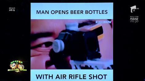 Smiley News: Lunetistul care desface sticle de bere