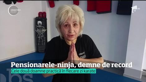 Două femei de 60 și 65 de ani din Târgoviște s-au apucat de karate