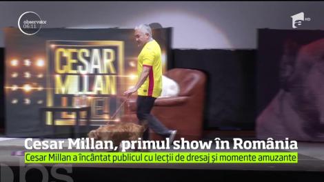 Celebrul dresor de câini Cesar Millan le-a oferit fanilor români un spectacol de neuitat