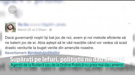 ”Trăiască Poliția Română!”, scriu șoferii pe Facebook! Rutiera, în grevă! De câteva zile agenţii nu mai dau amenzi, ci doar avertismente