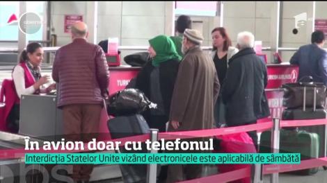 Doar cu telefon în avion: Noua măsură a creat haos în aeroporturi! Pasagerilor li s-a interzis accesul la bord cu laptop sau tabletă