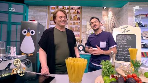 ”Spring spaghetti”, paste cu un sos foarte, foarte fresh